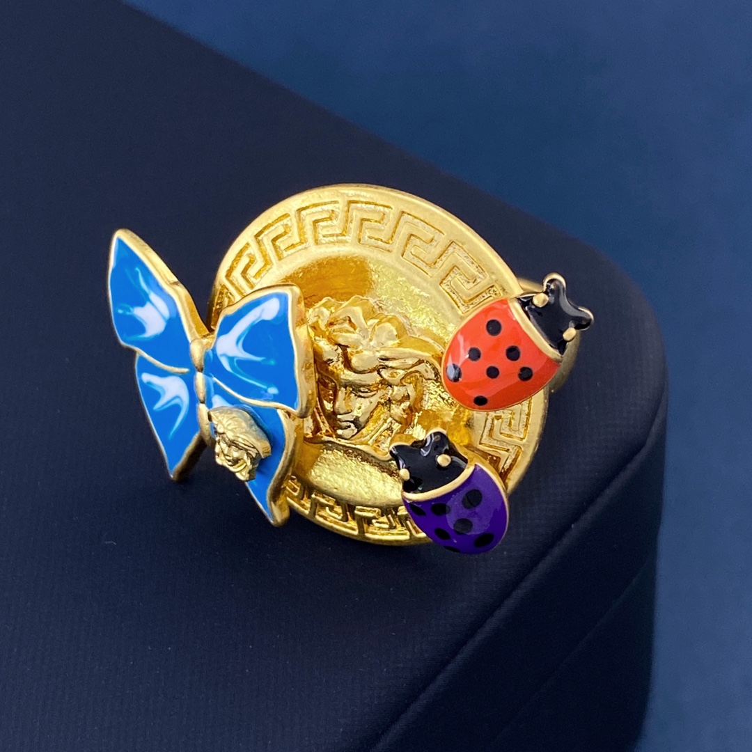 [TOP] VERSACE Fretwork Disc Matte Tussauds Rim Ring