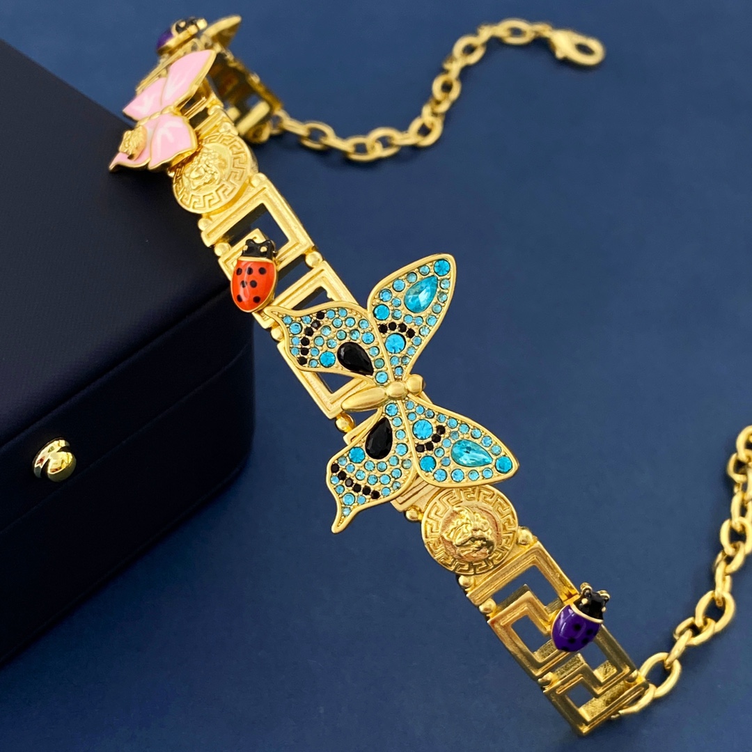 [TOP] VERSACE Tussauds Human Face Matt Choker Necklace