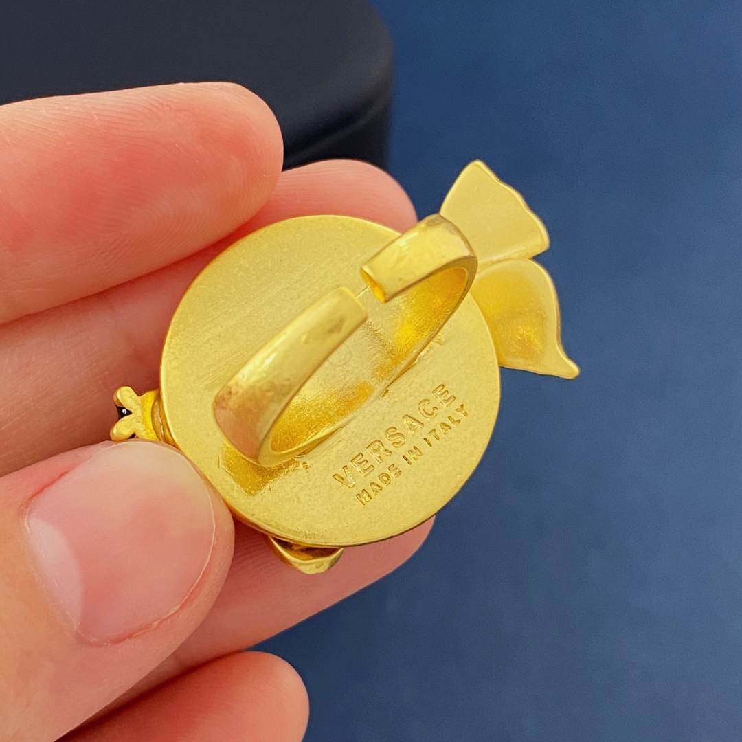 [TOP] VERSACE Fretwork Disc Matte Tussauds Rim Ring