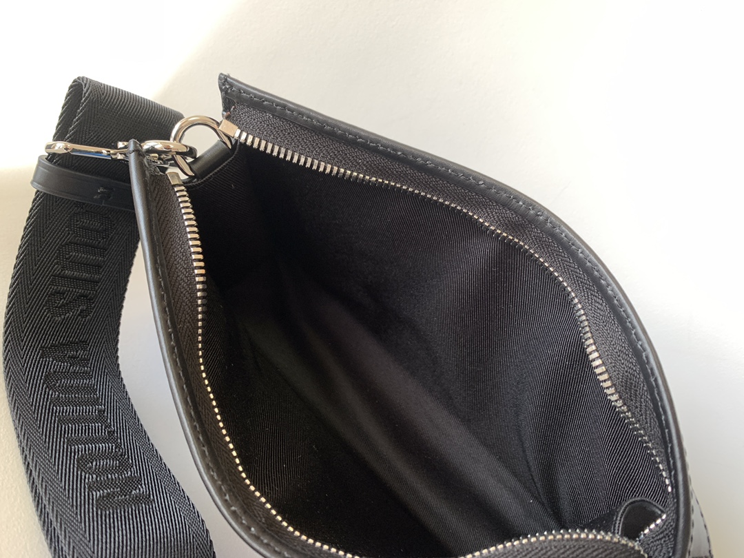 [TOP] Louis Vuitton LV Gaston Wearable Silk Screen Messenger Wallet - Blue