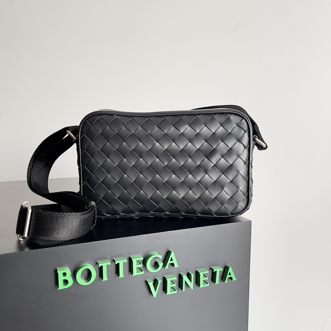 [TOP] Bottega Veneta BV lntrecciato Crossbody Bag - Black