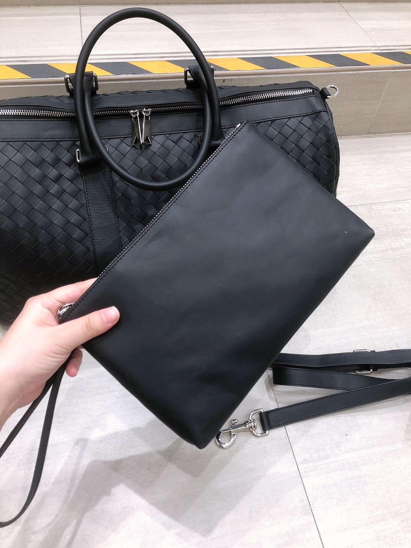 [TOP] Bottega Veneta BV Travel Bag - Black