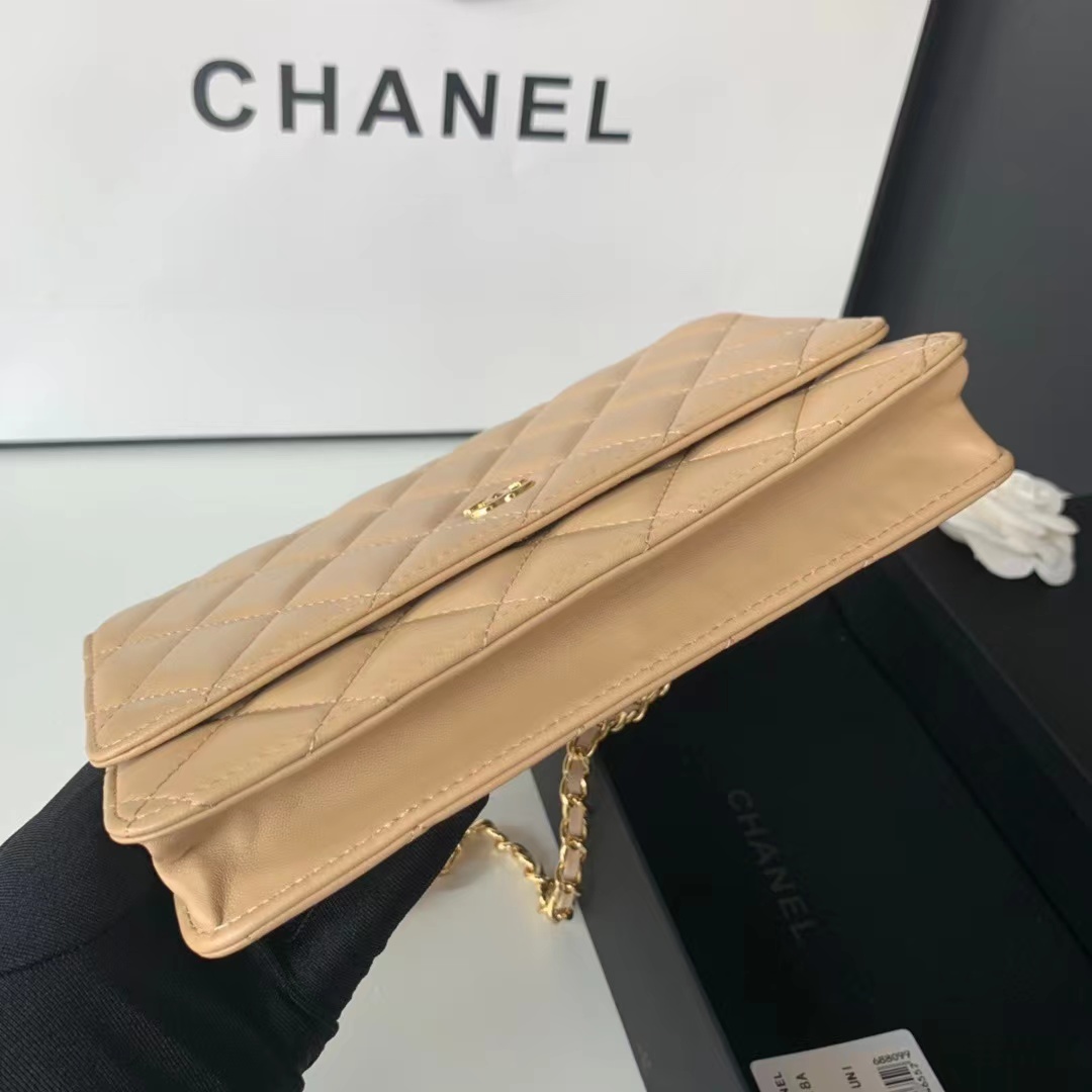 [TOP] CHANEL Flap Bag Mini 19 CM - Beige & GHW
