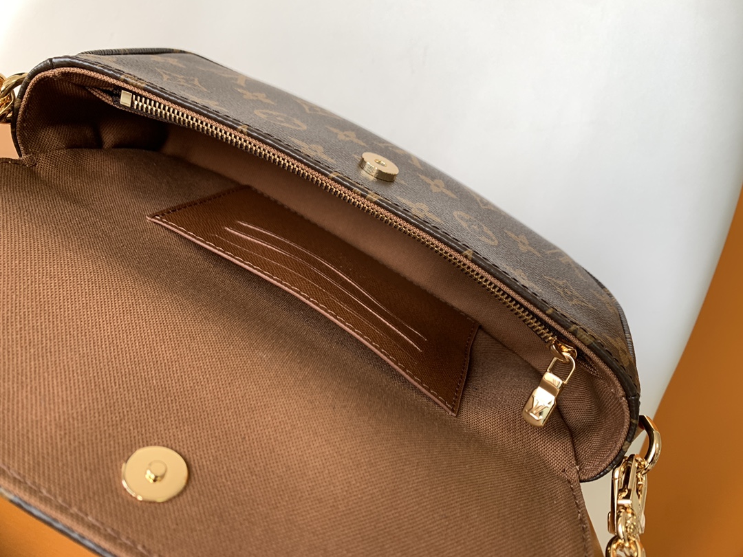 [TOP] Louis Vuitton LV Sac Recoleta Monogram Canvas Wallet 23.5 x 12 x 4.3 cm- Brown