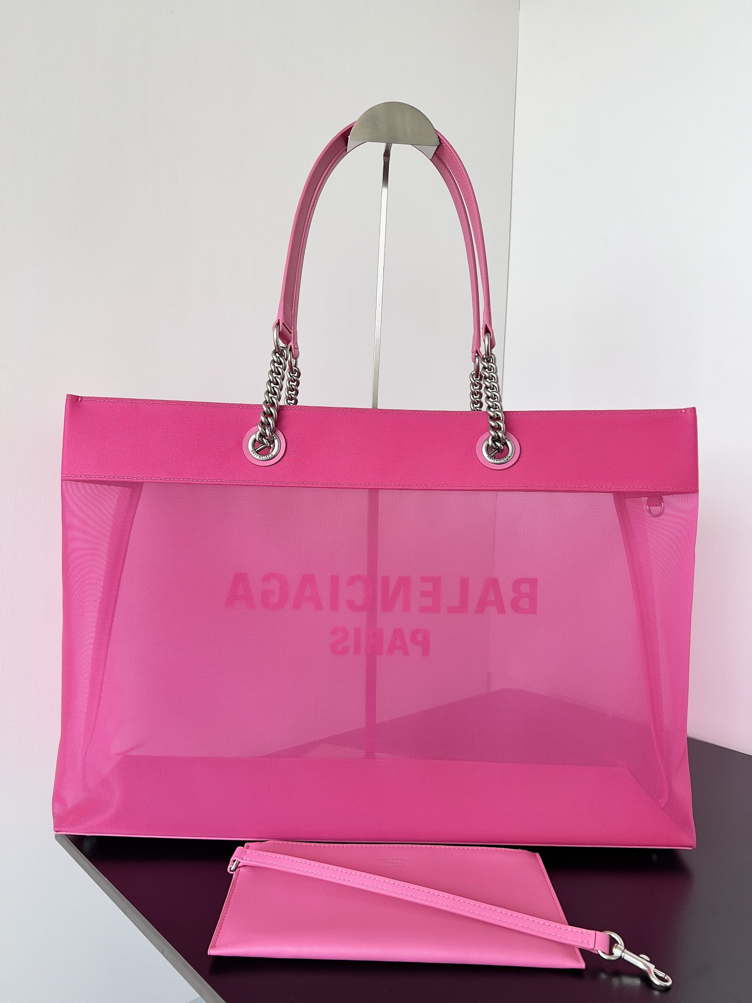 [TOP] BALENCIAGA Tote Bag 47.0 x 33.0 x 16.0 cm - Rose Red