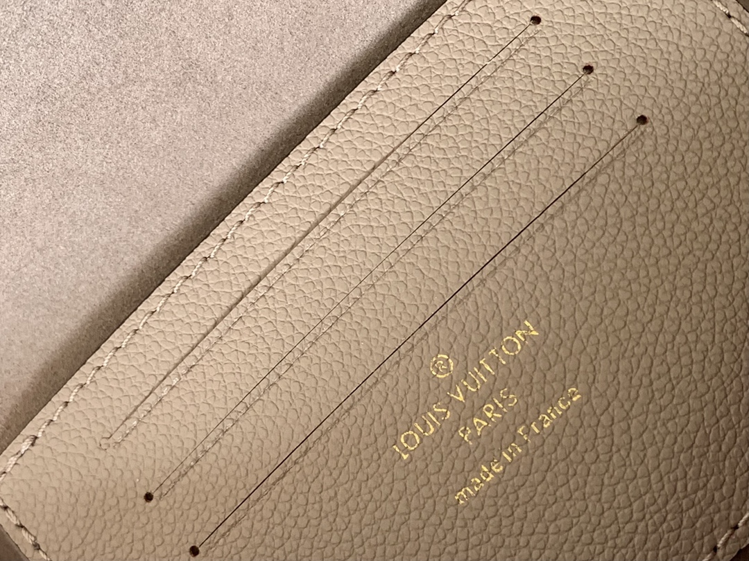 [TOP] Louis Vuitton LV  Monogram Empreinte Embossed Grained Calfskin Wallet - Brown