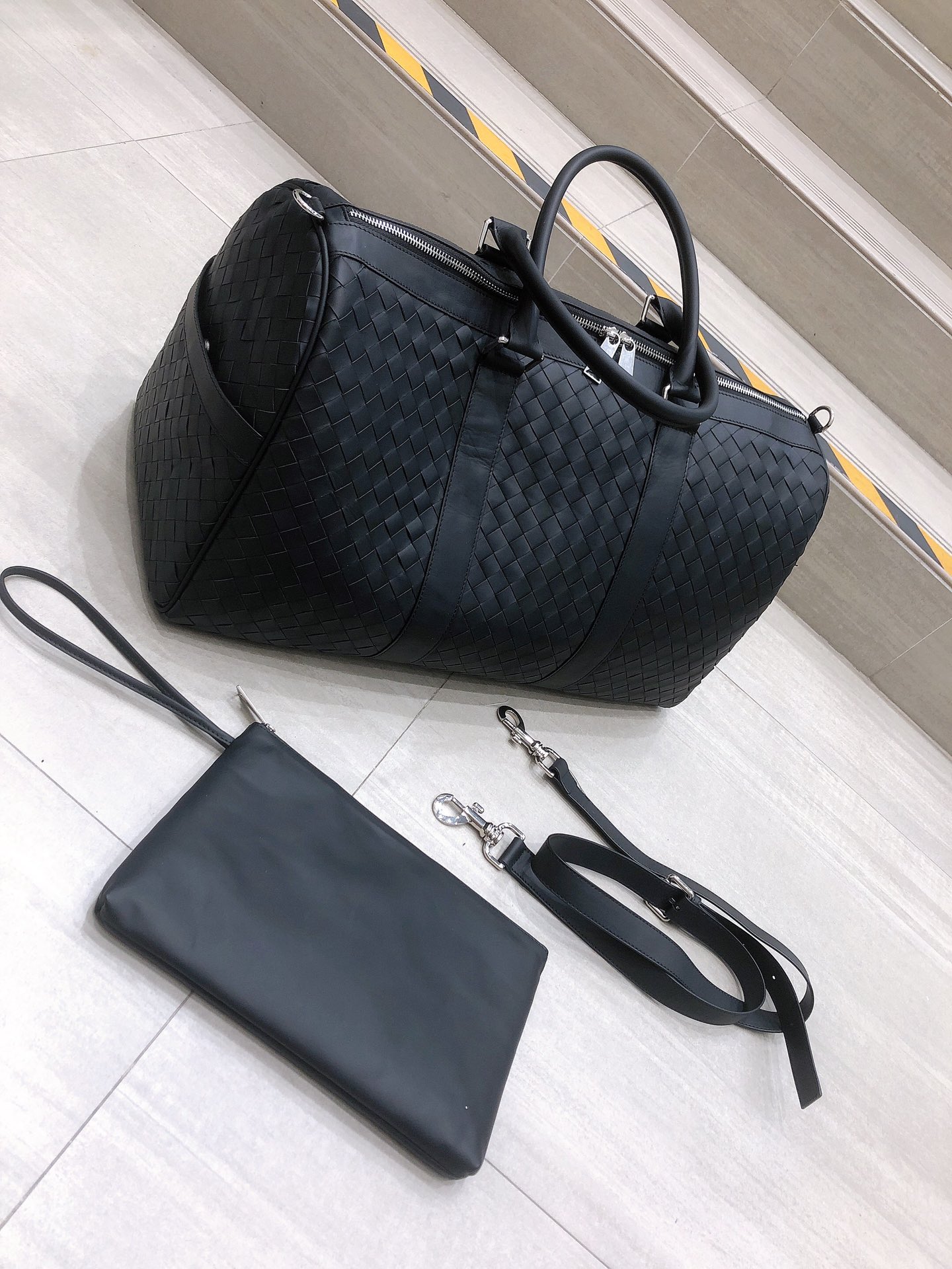 [TOP] Bottega Veneta BV Travel Bag - Black