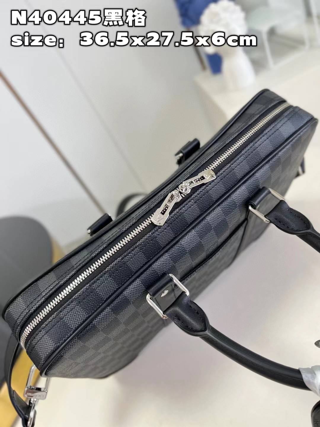 [TOP] Louis Vuitton LV Damier Graphite Coated Canvas Small Briefcase 36.5x27.5x6 cm