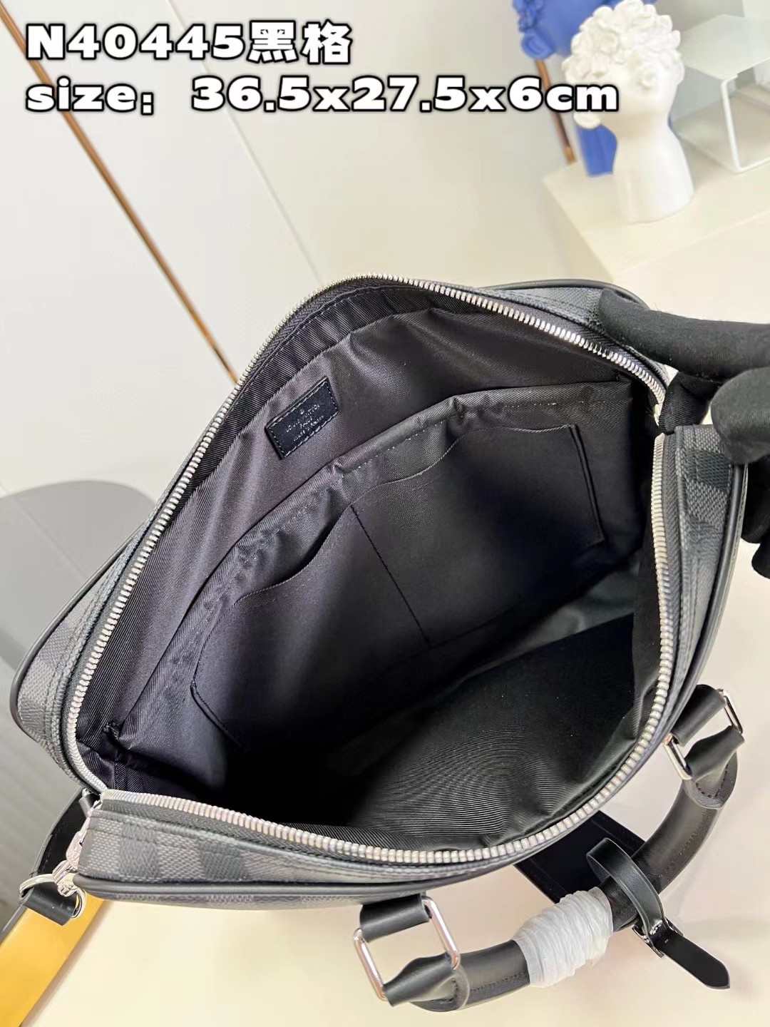 [TOP] Louis Vuitton LV Damier Graphite Coated Canvas Small Briefcase 36.5x27.5x6 cm