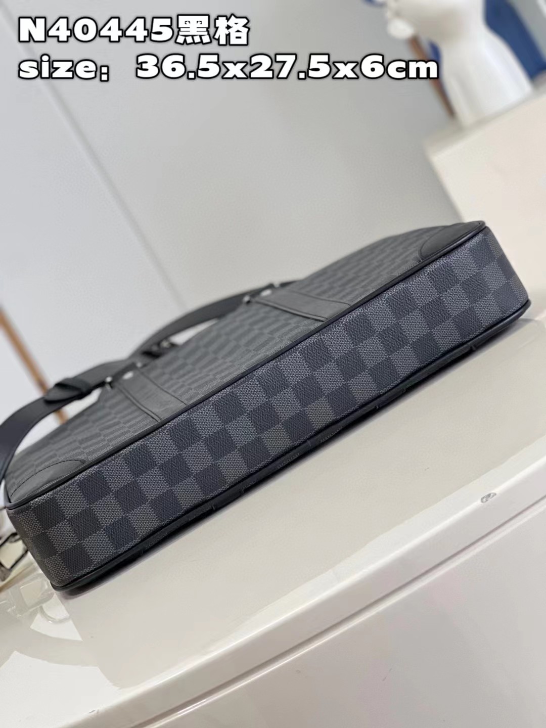 [TOP] Louis Vuitton LV Damier Graphite Coated Canvas Small Briefcase 36.5x27.5x6 cm