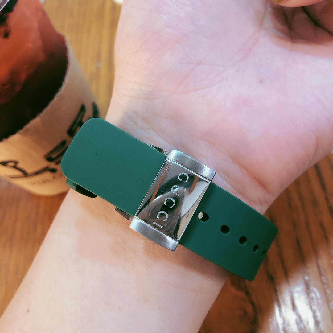 [TOP] GUCCI DIVE Round Dial Series Watches - Green