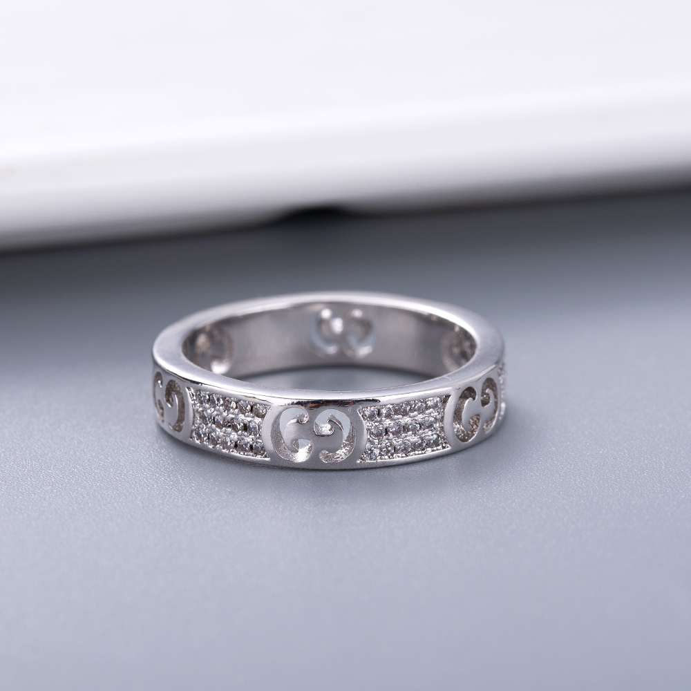 [TOP] GUCCI Hollow Pattern Ring - 2 Colors