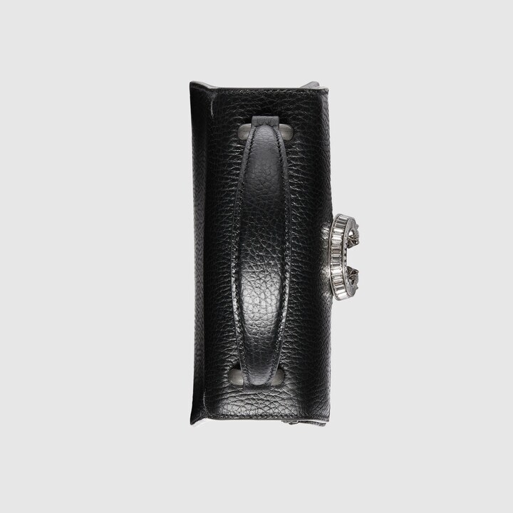 [TOP] GUCCI G*G Dionysus Super Mini Leather Bag 18x12x6 cm - Black