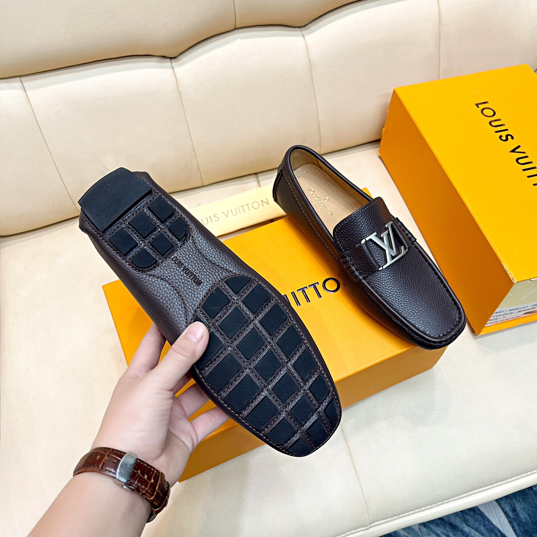 [TOP] Louis Vuitton LV LV Men's Monogram Shoes - Chocolate