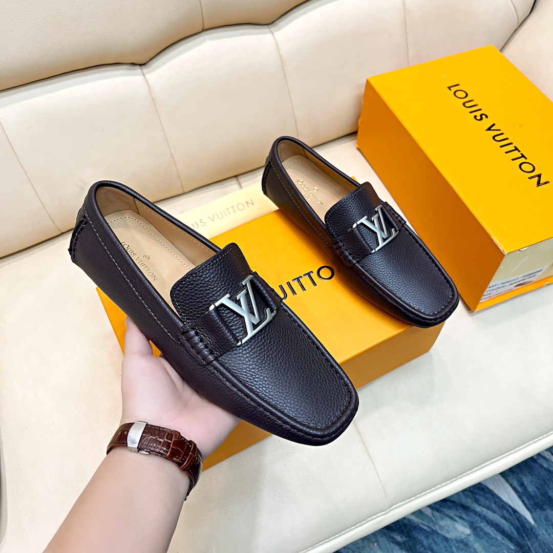 [TOP] Louis Vuitton LV LV Men's Monogram Shoes - Chocolate