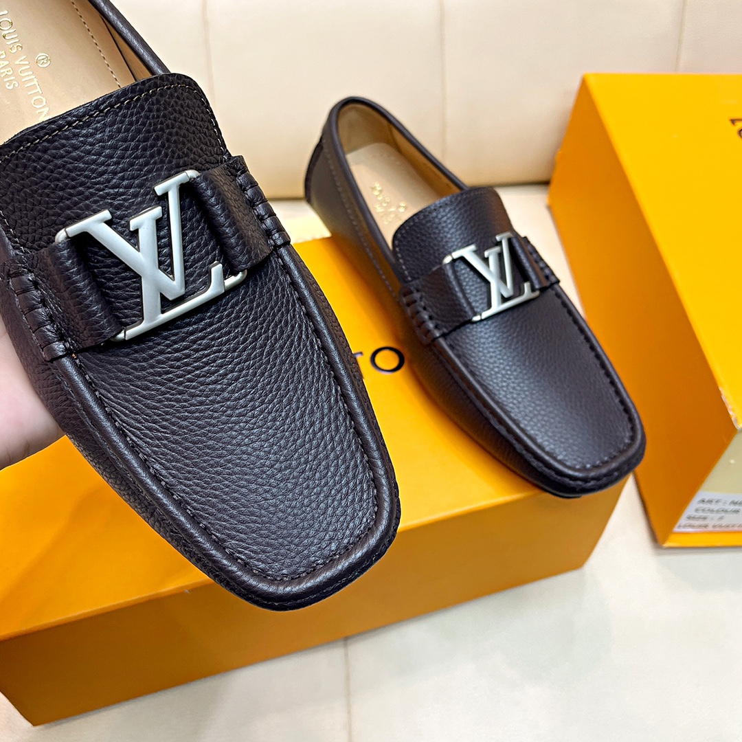 [TOP] Louis Vuitton LV LV Men's Monogram Shoes - Chocolate