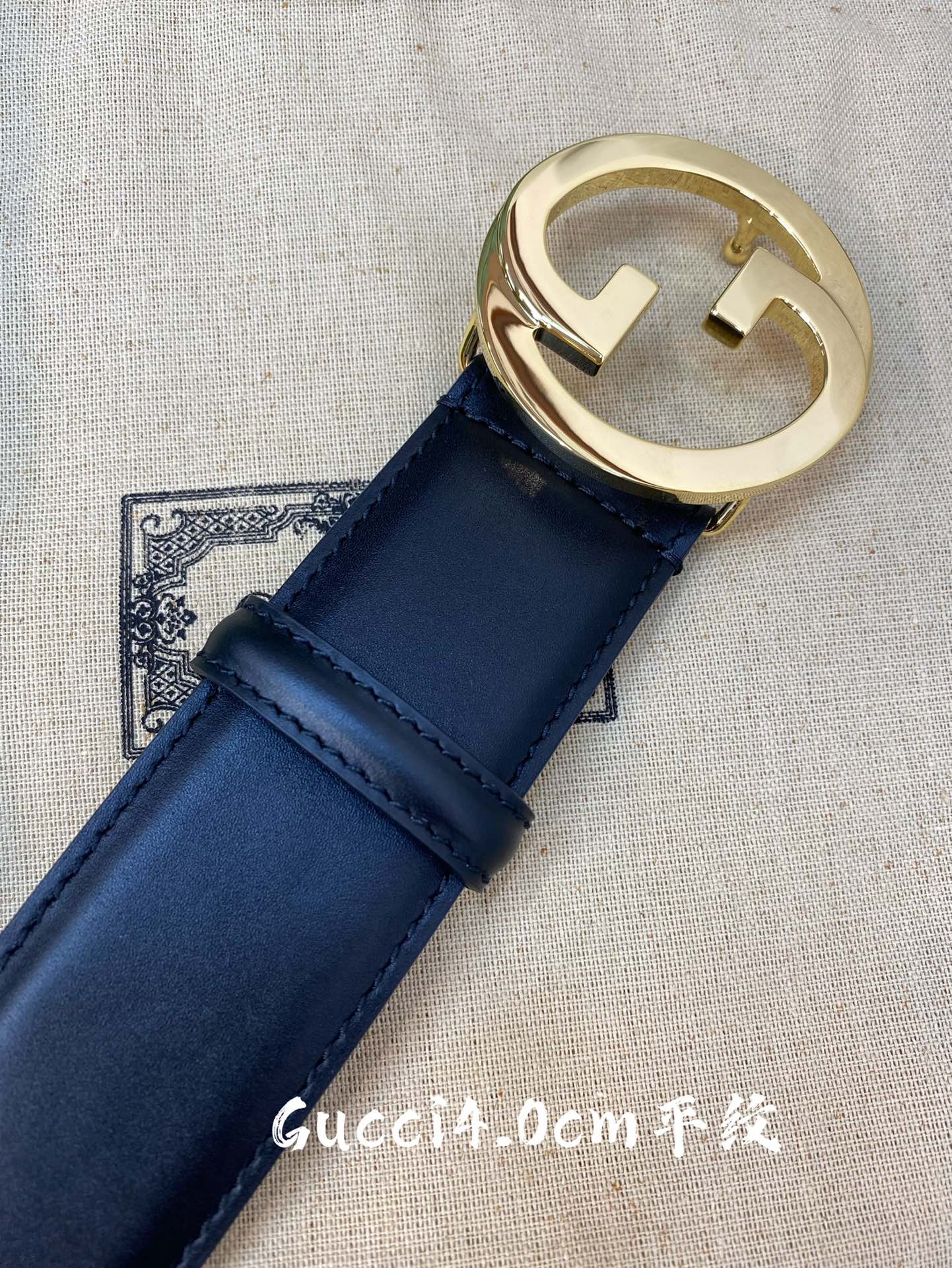 [TOP] GUCCI Men's Leather Belt G Buckle - 4 Colour