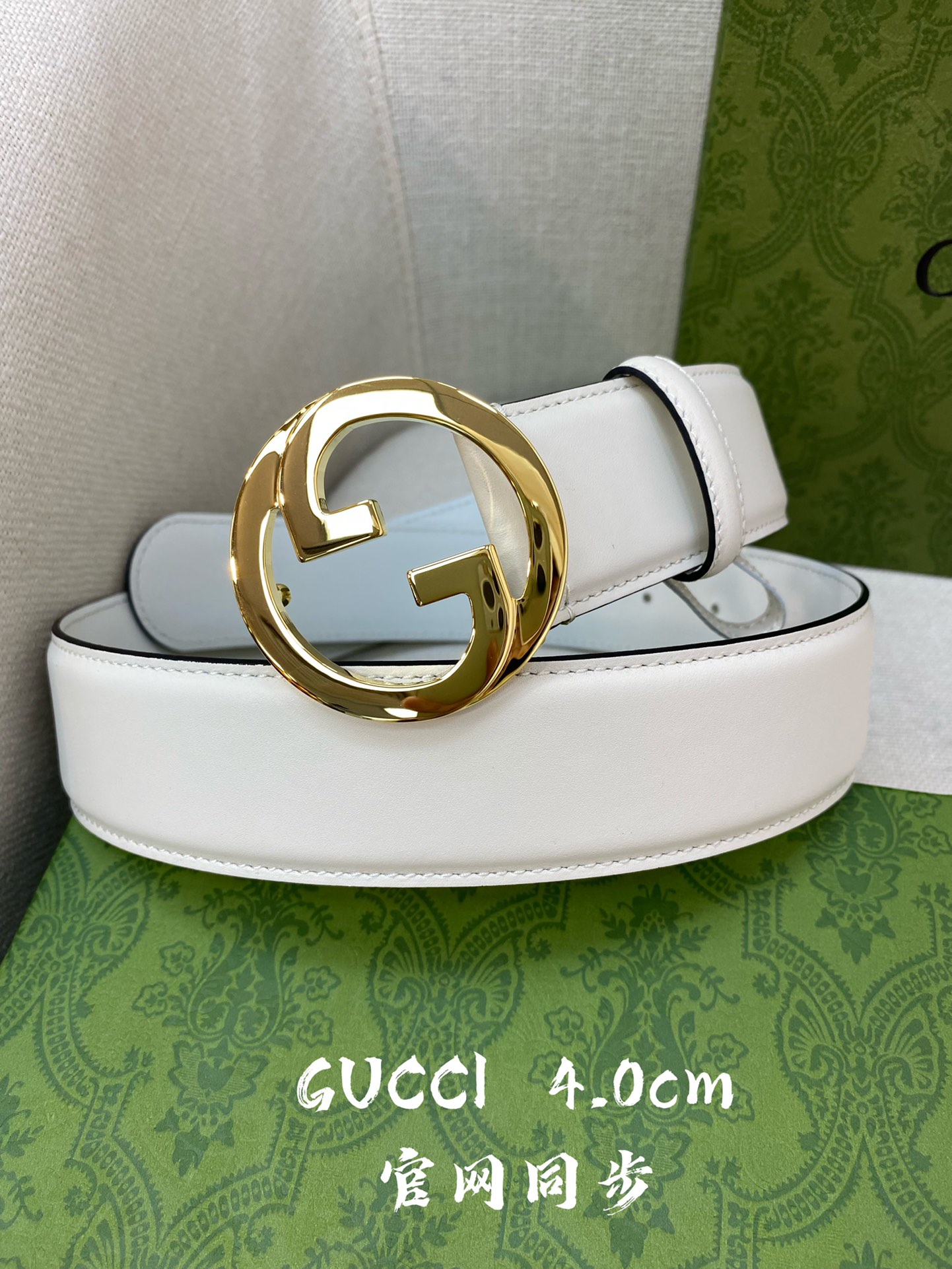 [TOP] GUCCI Men's Leather Belt G Buckle - 4 Colour