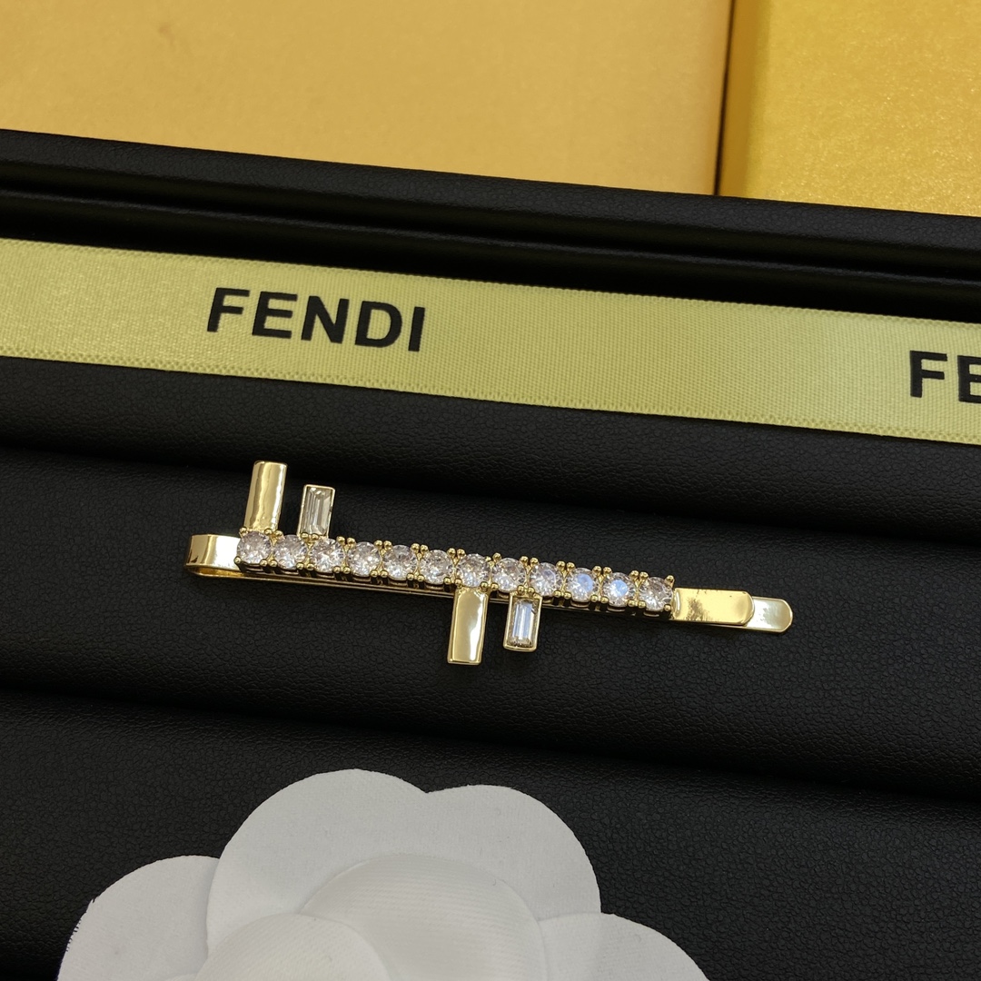 [TOP] FENDI FENDI FF Motif Hairclips