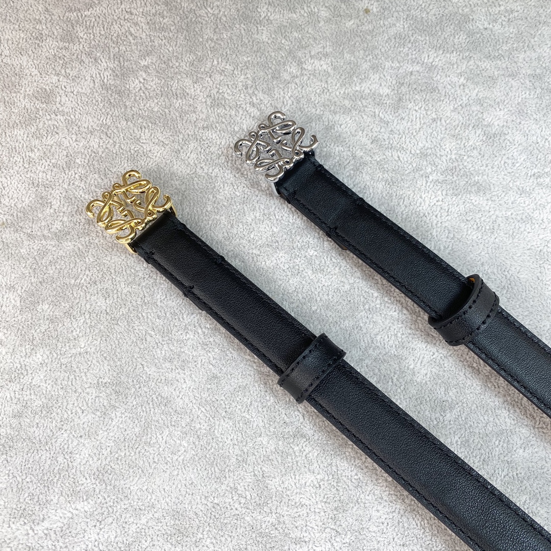 [TOP] LOEWE LOGO Smooth cow leather belt - 3 Colour