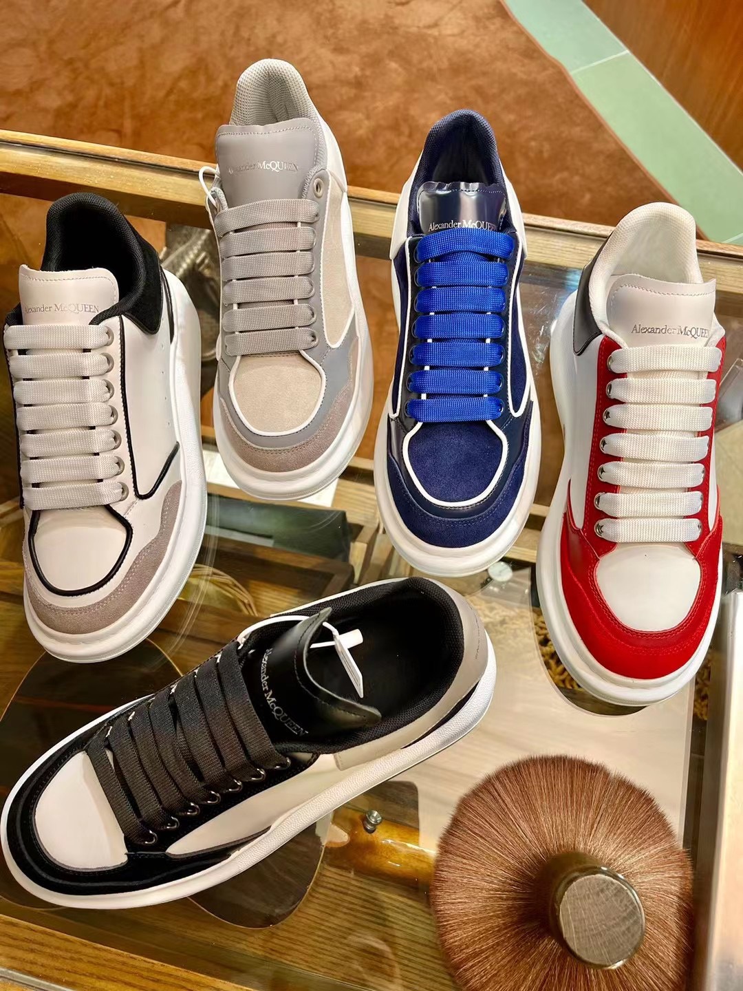 [TOP] Alexander McQueen Alexander Couple Style Sneakers - 5 Colour