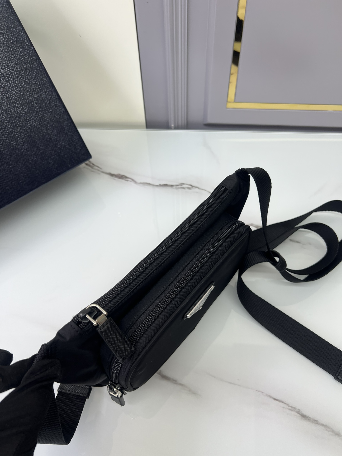 [Top] PRADA New Waist&Chest Bags 19x13x2.5 cm - Black