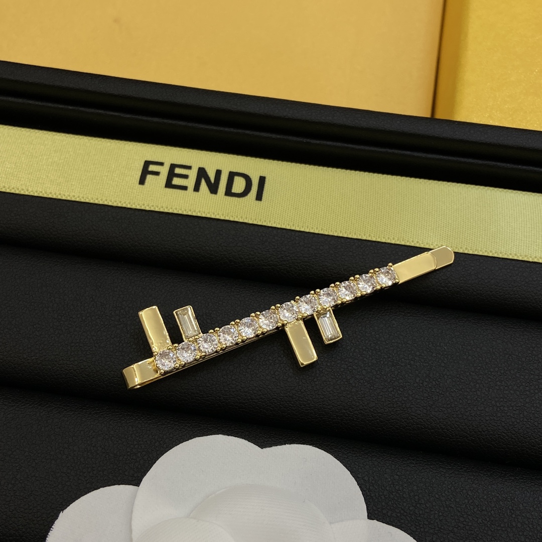 [TOP] FENDI FENDI FF Motif Hairclips