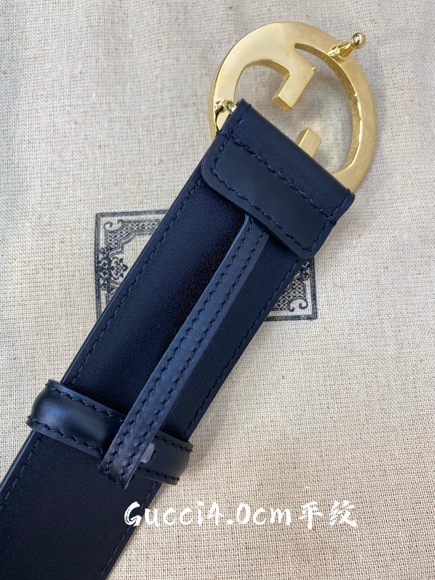 [TOP] GUCCI Men's Leather Belt G Buckle - 4 Colour