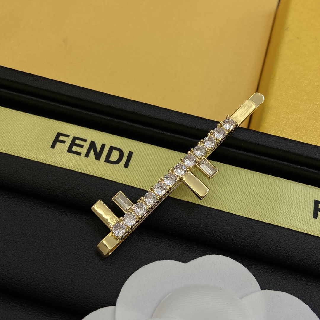 [TOP] FENDI FENDI FF Motif Hairclips