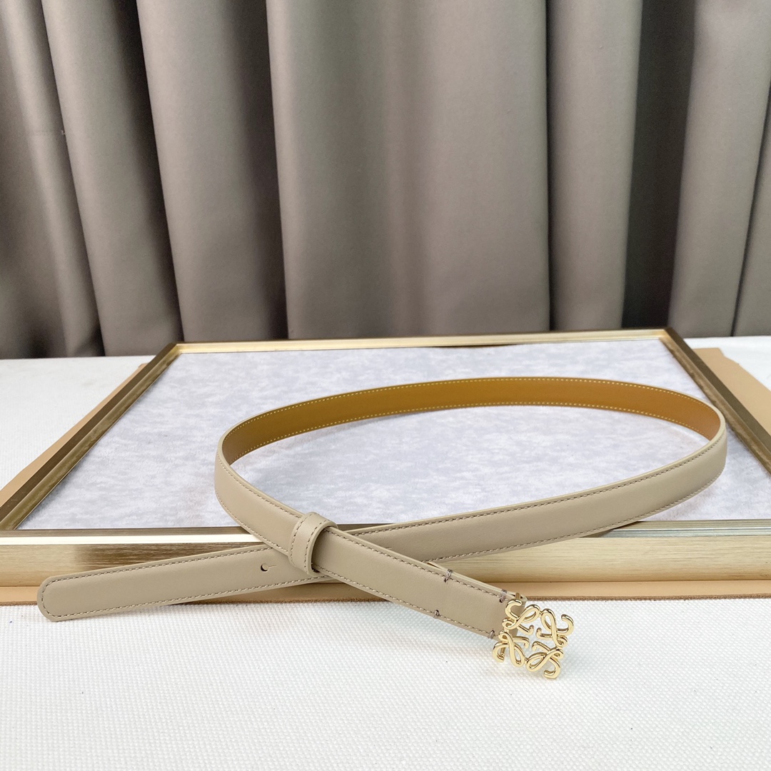 [TOP] LOEWE LOGO Smooth cow leather belt - 3 Colour