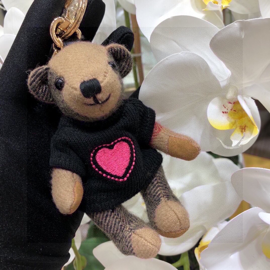 [TOP] BURBERRY Sweater Teddy Bear Keychain Pendant - 2 Colour