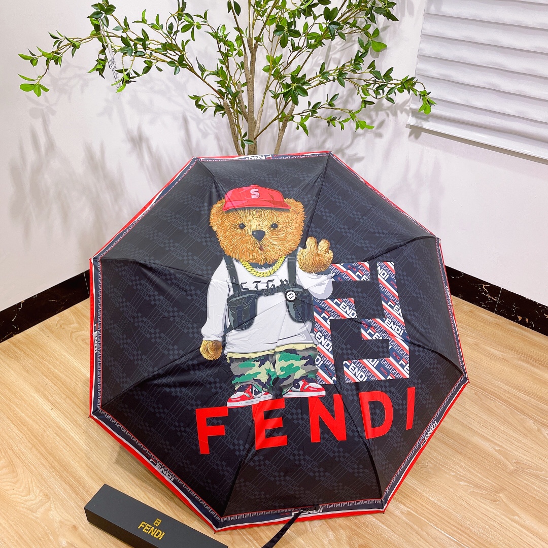 [TOP] FENDI Bear Umbrella - 2 Colors