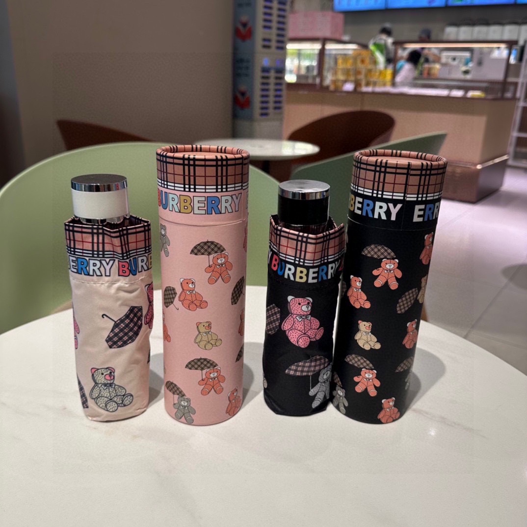 [TOP] BURBERRY Bear Five-Fold LOGO Umbrella - 2 Colors