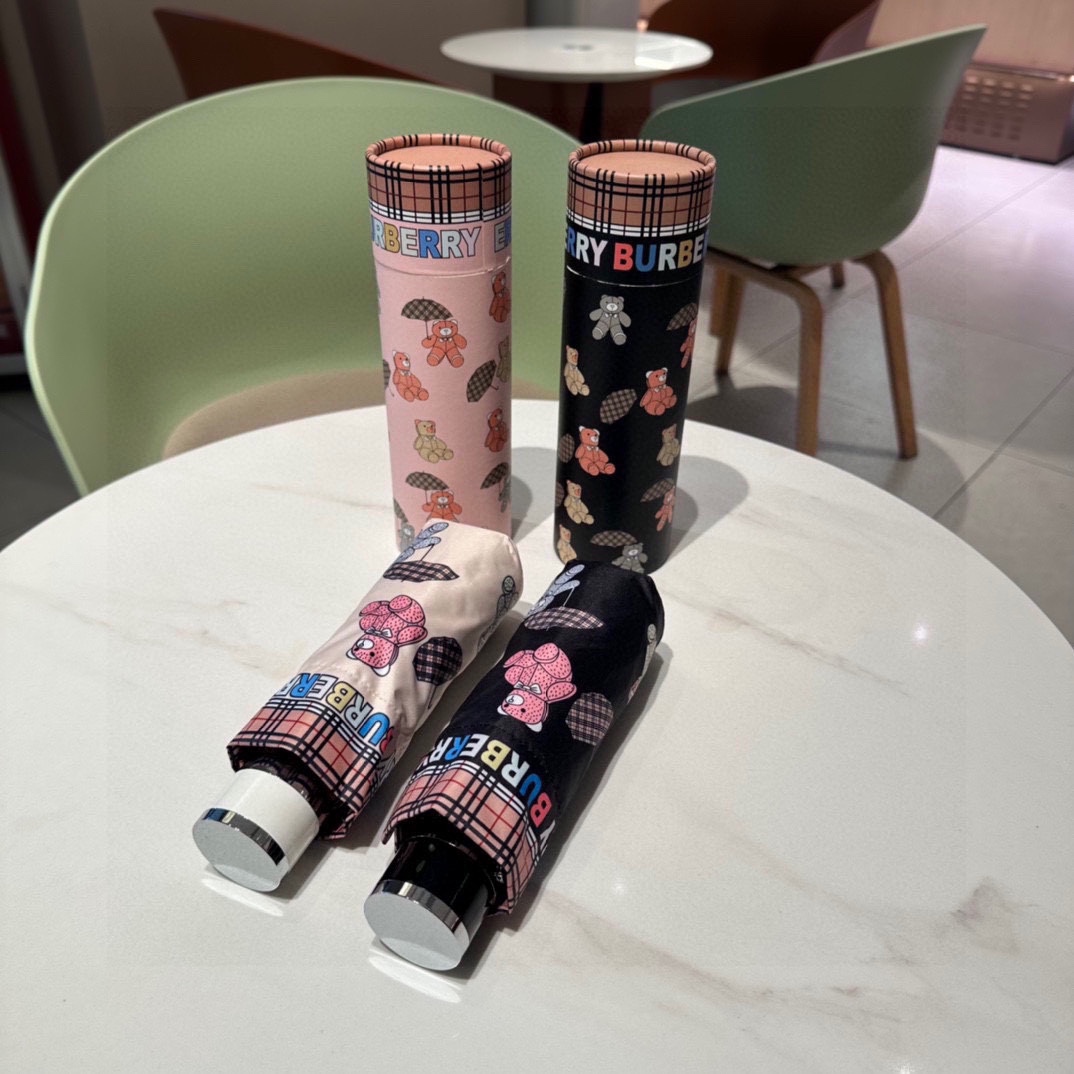 [TOP] BURBERRY Bear Five-Fold LOGO Umbrella - 2 Colors