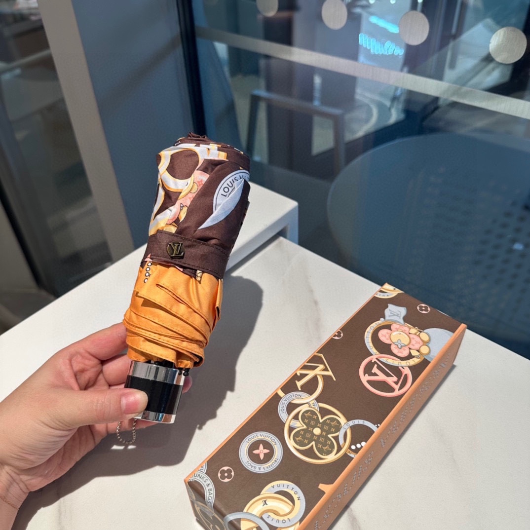 [TOP] Louis Vuitton LV Five-Fold Umbrella - 3 Colors