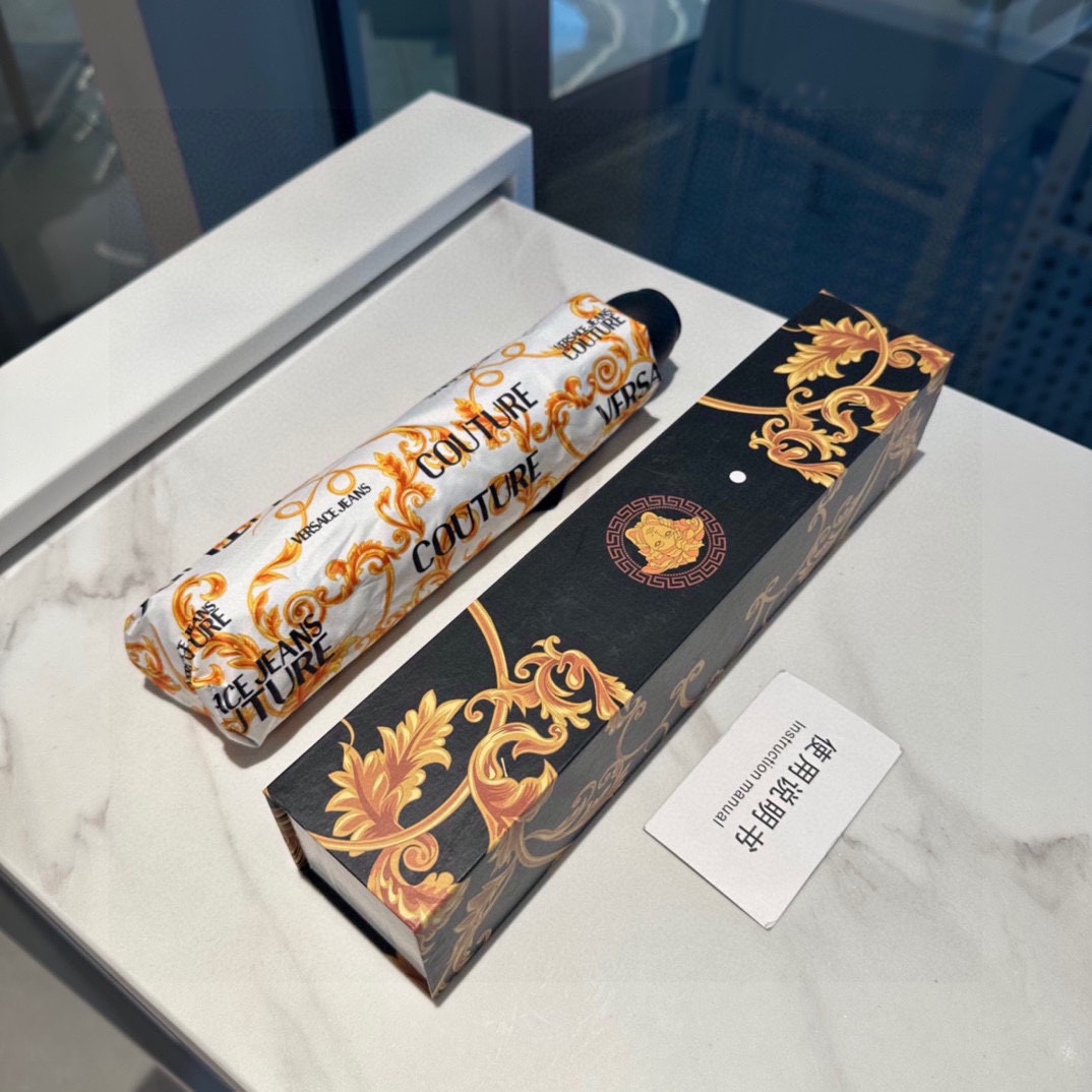 [TOP] VERSACE Three-Fold Umbrella - 2 Colors