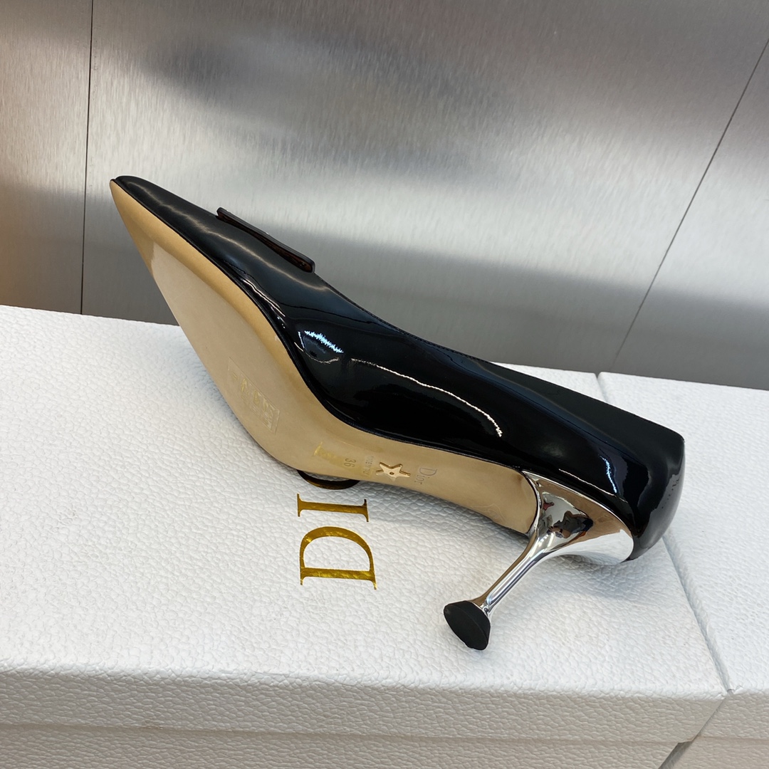 [TOP] Christian Dior Metal Buckle Heels - 3 Colour - 6.5cm