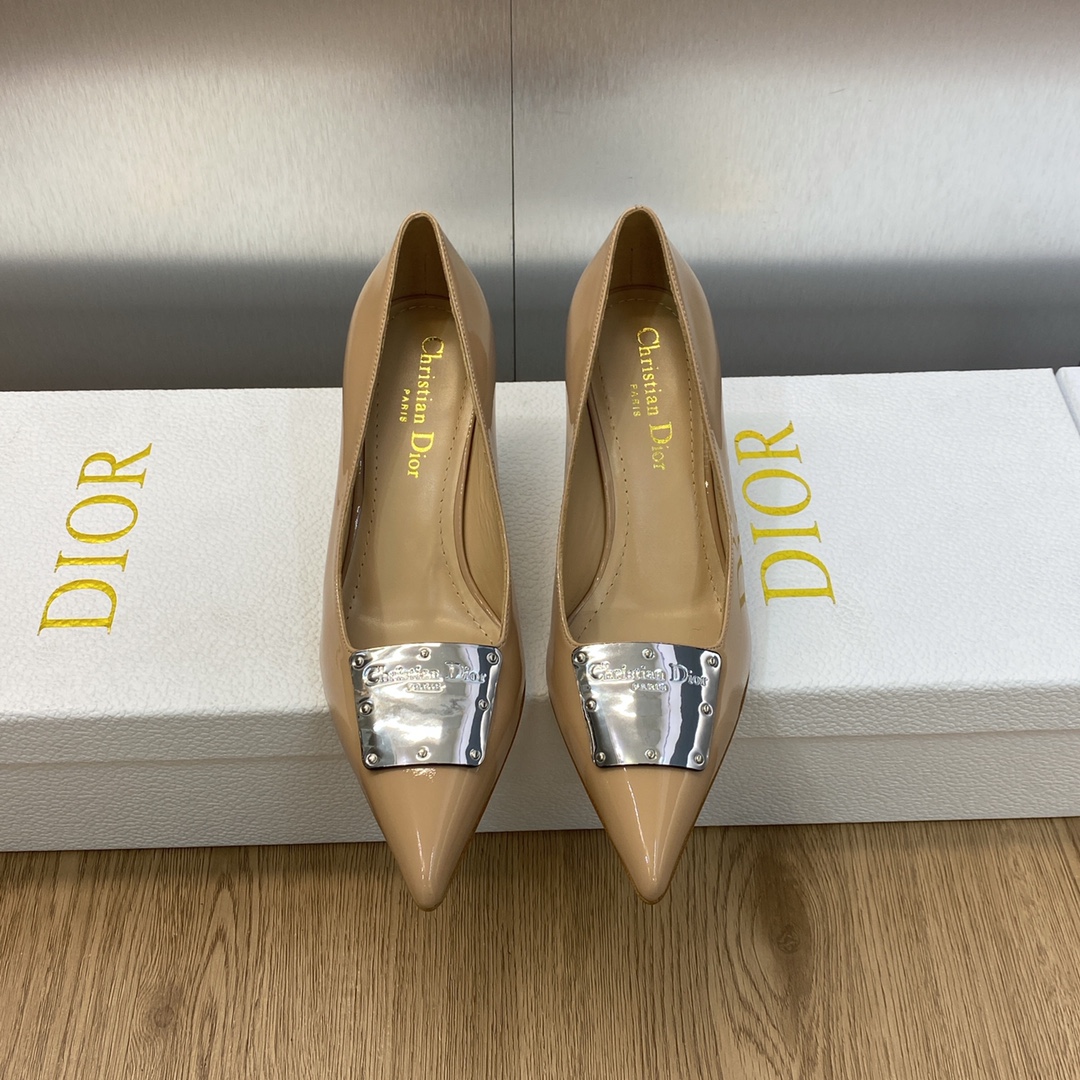 [TOP] Christian Dior Metal Buckle Heels - 3 Colour - 6.5cm