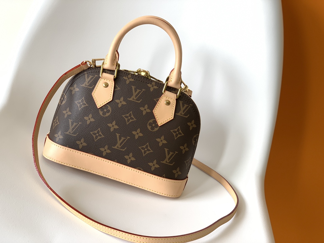 [TOP] Louis Vuitton LV Alma BB Braided Handle  25 x 19 x 12 cm - Monogram