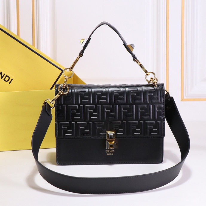 [TOP] FENDI Classic Flap Handle Bag - Two Colors