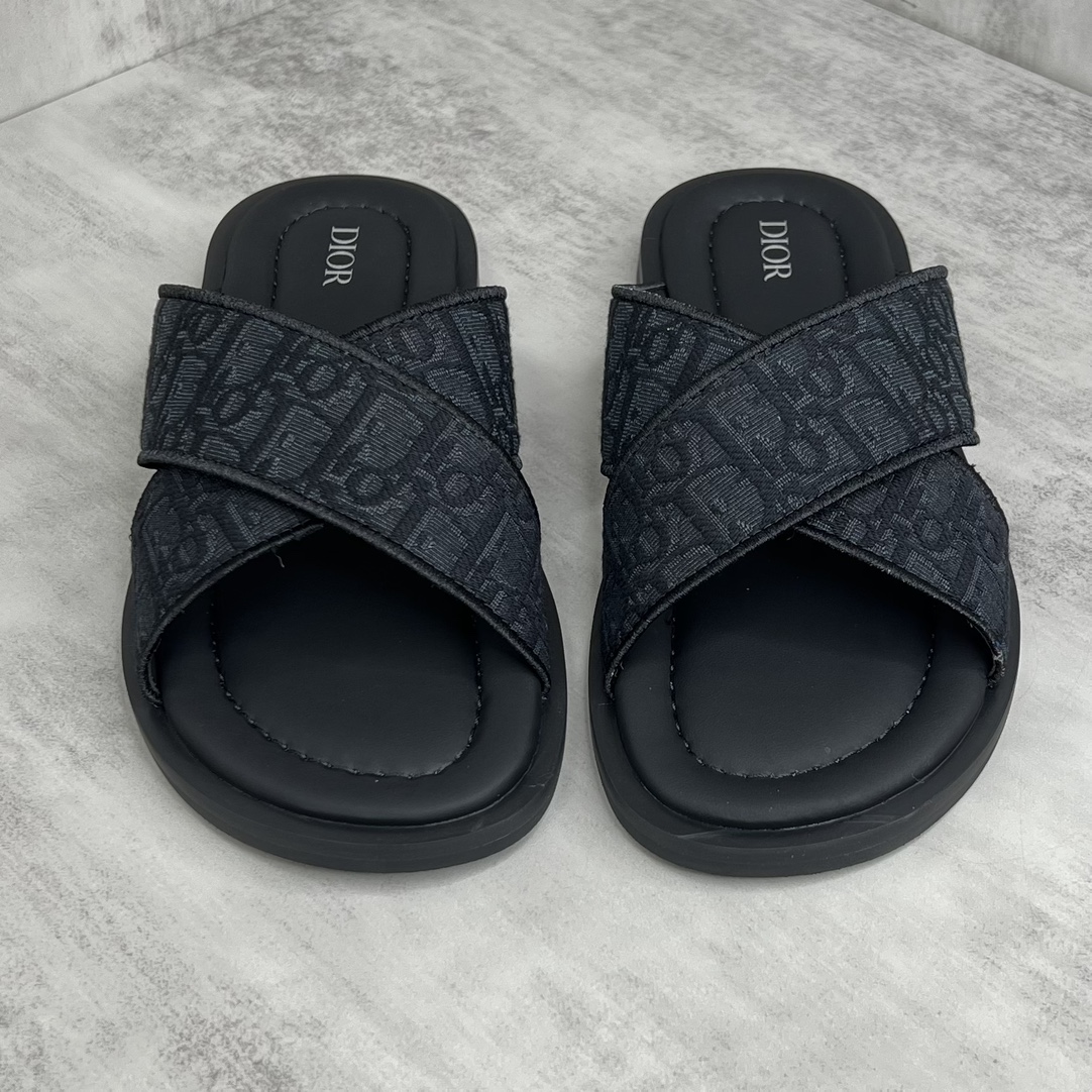 [TOP] Christian Dior Cross Printed Men's Slippers - 4 Colour