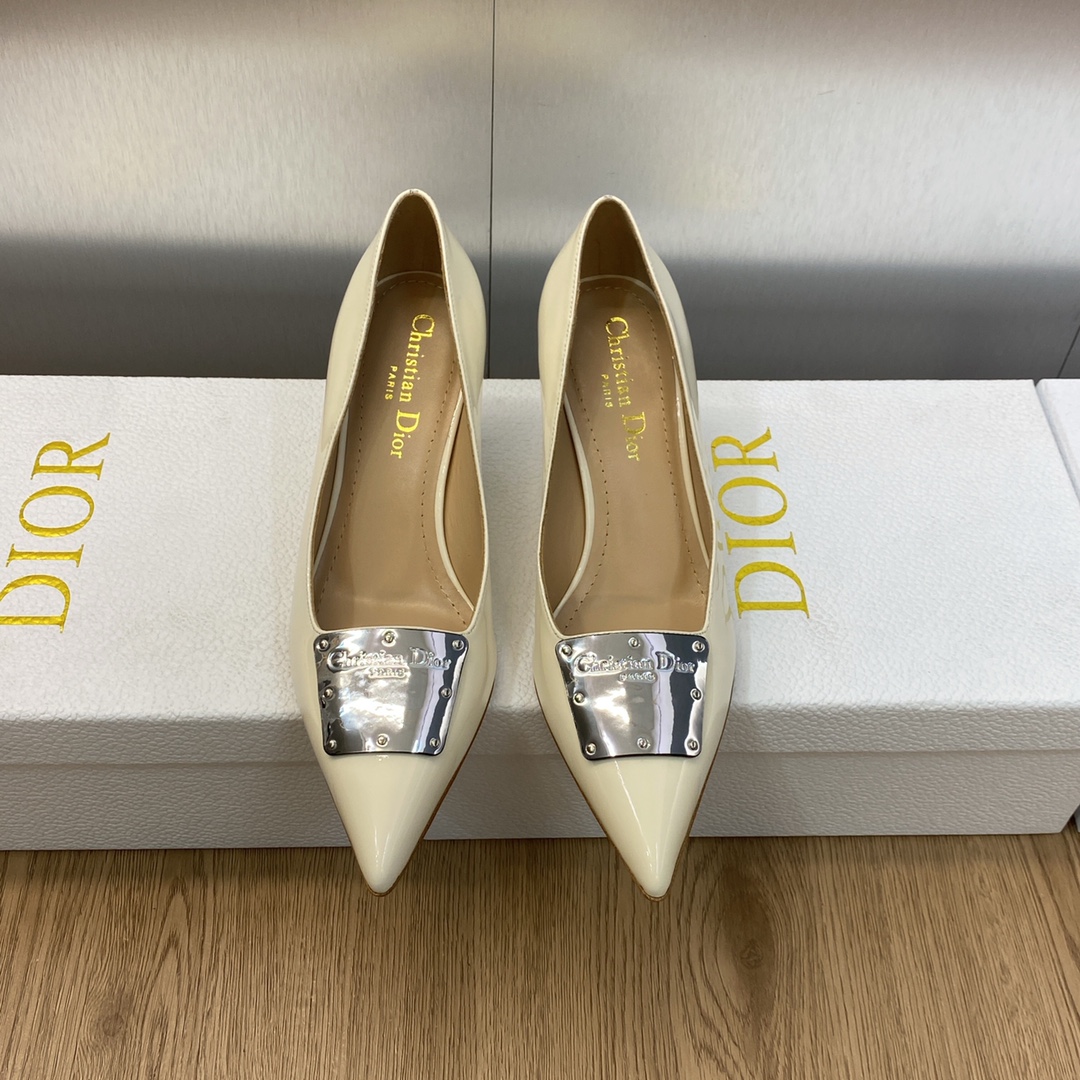 [TOP] Christian Dior Metal Buckle Heels - 3 Colour - 6.5cm