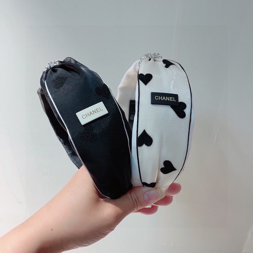 [TOP] CHANEL Vintage Bow Tie Headband - 2 Colour