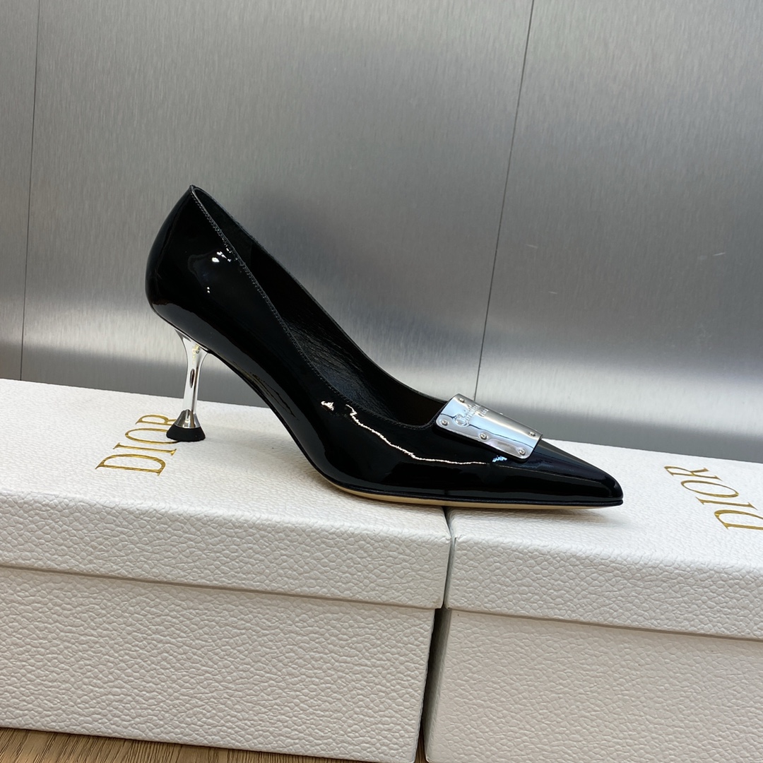 [TOP] Christian Dior Metal Buckle Heels - 3 Colour - 6.5cm