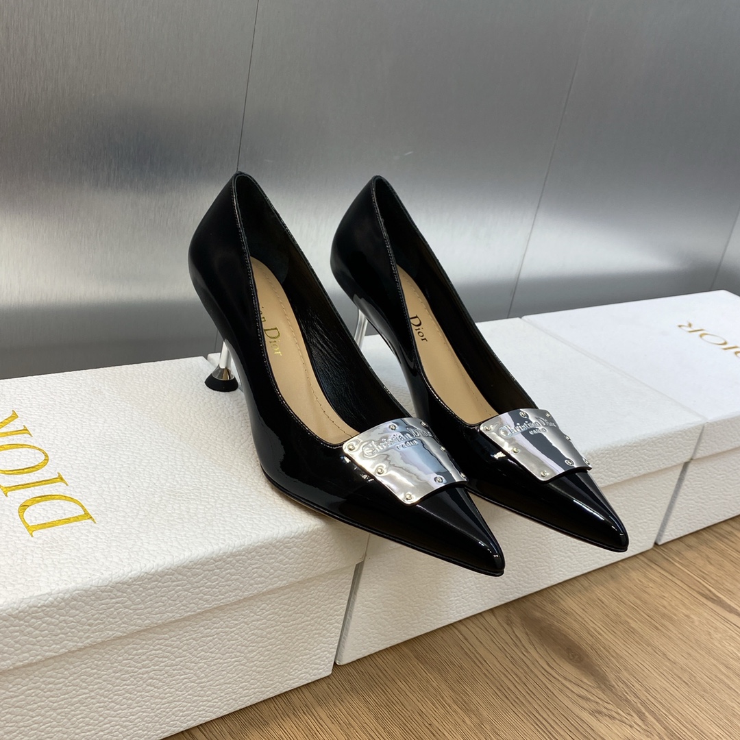 [TOP] Christian Dior Metal Buckle Heels - 3 Colour - 6.5cm