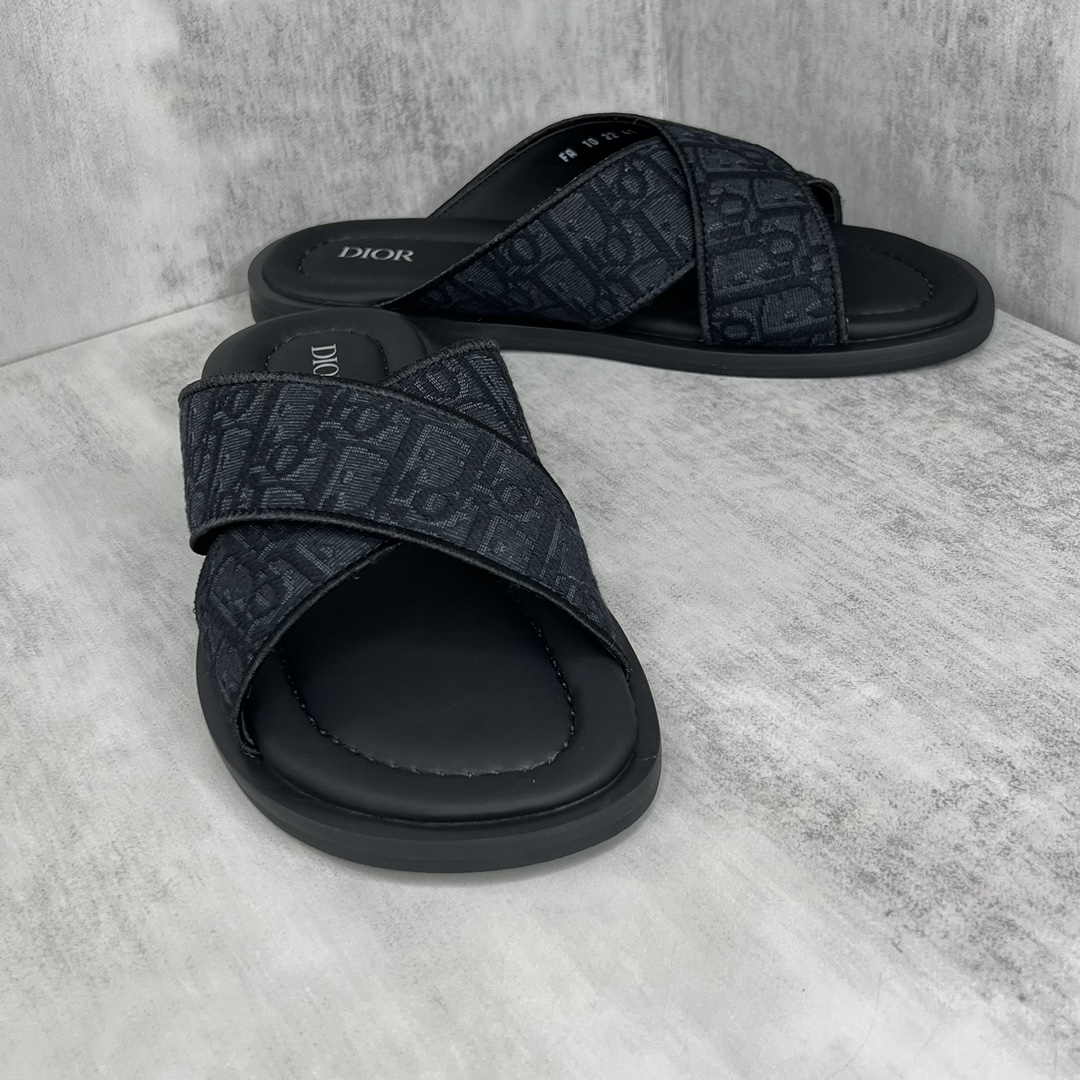 [TOP] Christian Dior Cross Printed Men's Slippers - 4 Colour