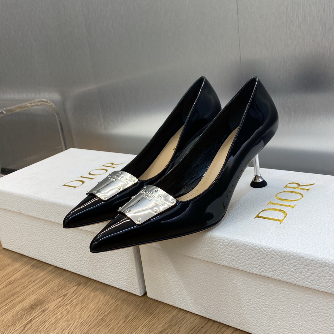 [TOP] Christian Dior Metal Buckle Heels - 3 Colour - 6.5cm