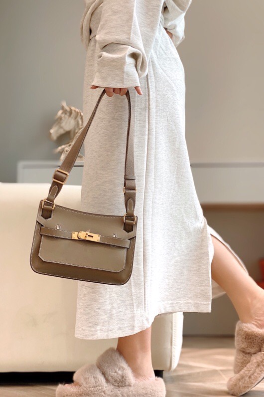 [TOP] HERMES Jypsiere Bag Swift Leather 23x17x5 cm - Five Colors- GHW