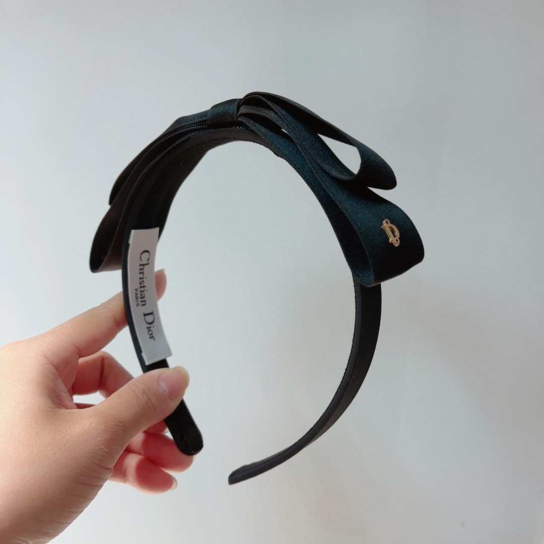 [TOP] Christian Dior New Bow Hair Accessories - 2 Colour