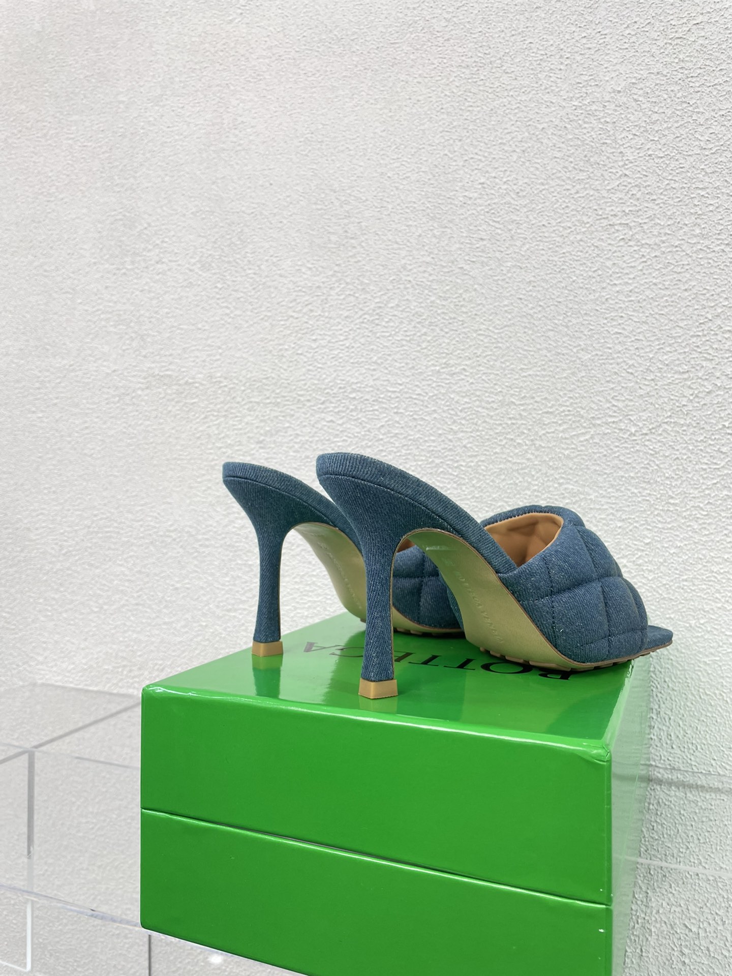 [TOP] Bottega Veneta BV  Use Metal Lambskin High Heels - 2 Colour